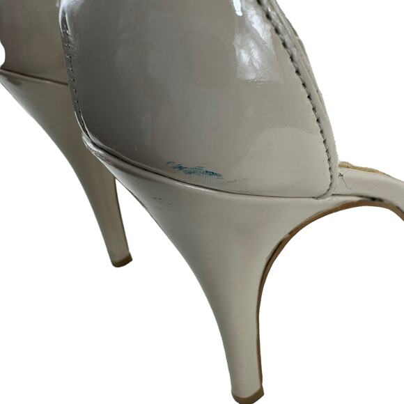 Marc Fisher Nude Tan Open Toe Ankle Strap Stiletto Platform Heels Size 8M - Picture 3 of 8